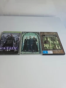 The Matrix Trilogy DVD Movies Set 1, 2 & 3 - Keanu Reeves - Picture 1 of 1
