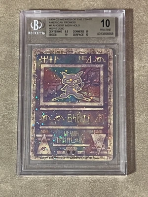 BGS PRISTINE 10 2000 Pokemon (WOTC) Game Ancient Mew #0 Pokemon 2000 Movie - Image 1 of 2
