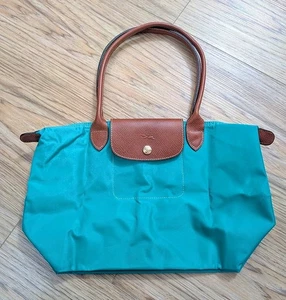 Authentic Unused LONGCHAMP Le Pliage M Tote Bag Turquoise - Picture 1 of 16
