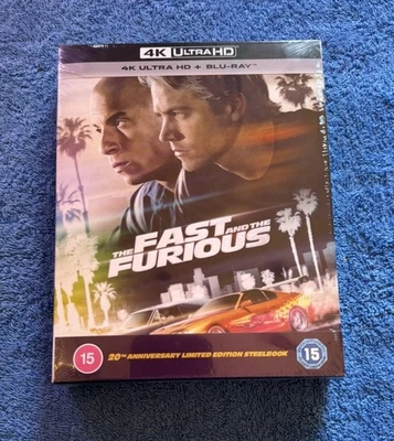 The Fast And The Furious - 4K UltraHD 20th Anniversary Steelbook  - New & Sealed - Image 1 of 4