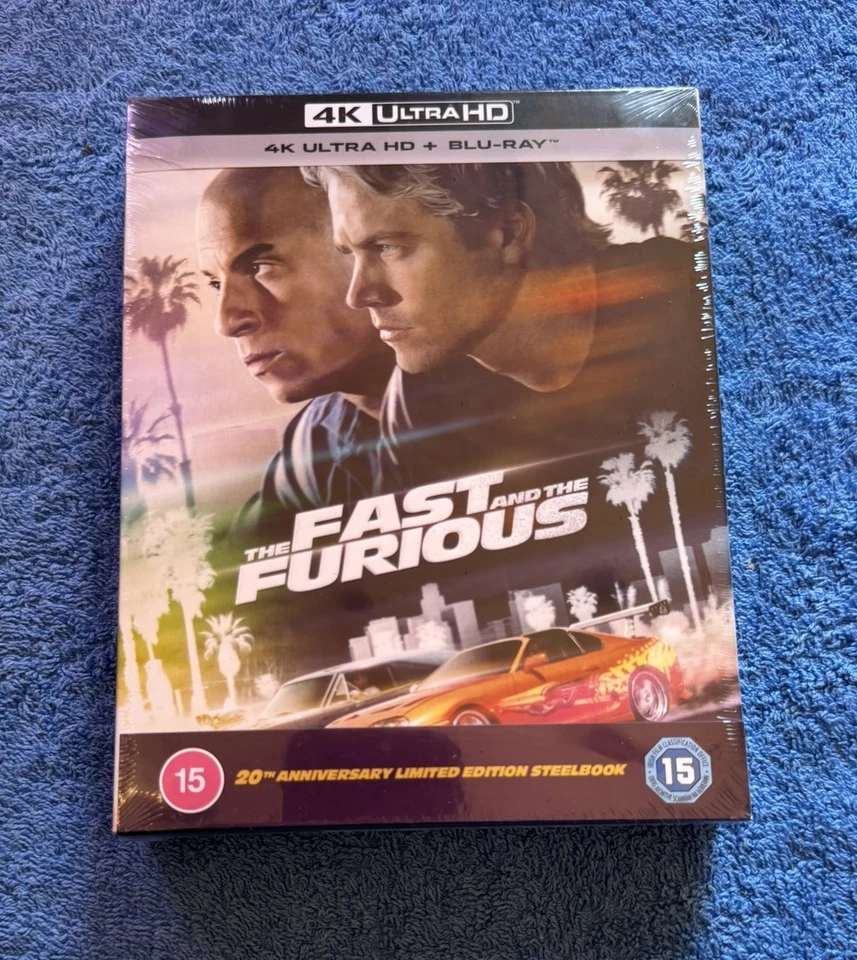 The Fast And The Furious - 4K UltraHD 20th Anniversary Steelbook  - New & Sealed - Image 1 of 4