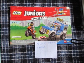 Lego Juniors Police Truck Chase 10735 Instruction Manual Only
