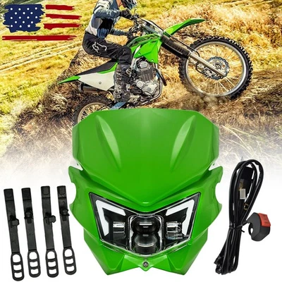 Interruptor de arnés de cableado de faros LED para Kawasaki KLR KLX 125 140 250 300 450 650 Foto 1 de 4