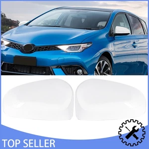 For TOYOTA COROLLA 2014-2019 Replacement side view mirror Cover white Pair - Imagen 1 de 15