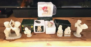 Lote de 8~Dept 56~Snowbabies~Estatuillas de porcelana/Cajas de baratijas/Ornamento~algunas nuevas en caja - Imagen 1 de 14