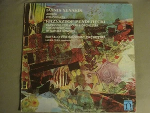 IANNIS XENAKIS / KRZYSZTOF PENDERECKI AKRATA PITHOPRAKTA LP NONESUCH H-71201 NM- - Picture 1 of 6