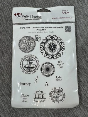 Estampillas de goma Heartfelt Creations HCPC 3596 Celebra el viaje hechas en EE. UU. Adherirse Foto 1 de 3