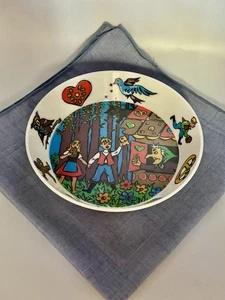 Vintage Americana Plastic Cereal Bowl Hansel & Gretel Gingerbread House Witch - Picture 1 of 7