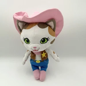 Disney Sheriff Callie Peluche Juguete Suave 15” Rosa Sombrero Vaquera Gato Peluche - Imagen 1 de 21