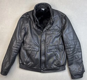 Armani Exchange Herren Motorradjacke schwarz Baumwolle Größe Medium - herausnehmbares Futter - Bild 1 von 20