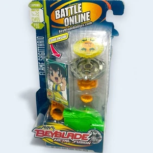 Beyblade Flame Sagitario C145S Metal Fusion BB-35 Hasbro Paquete Completo Desgaste - Imagen 1 de 7
