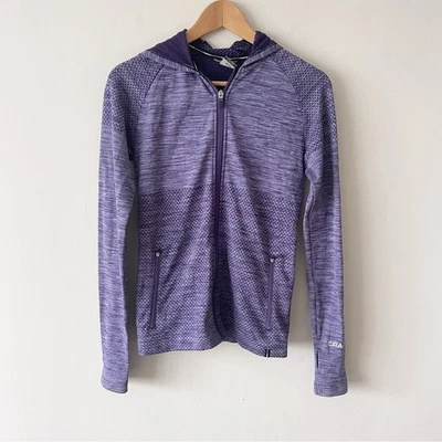 Sudadera con Capucha Craft Cremallera Púrpura Manga Larga Para Mujer Talla M’s Foto 1 de 4