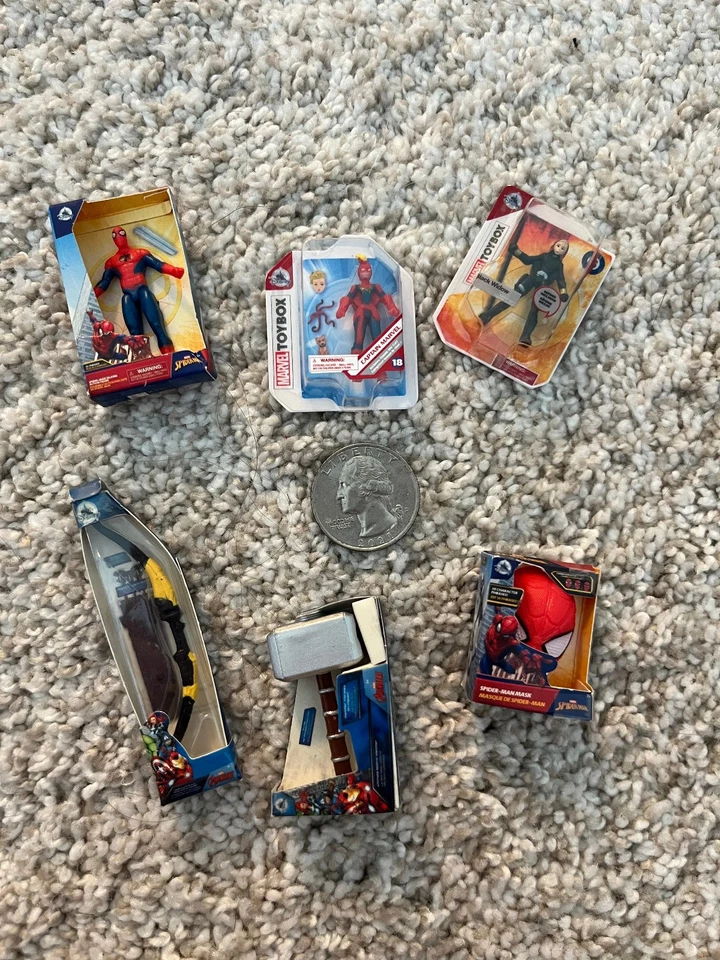 Набор из 6 мини-брендов Zuru Marvel (Spiderman, Captain Marvel, Black Widow) - Изображение 1 из 1