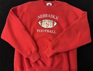 VTG Nebraska CornHUSKERS Football National Champions Sweatshirt, Lg, Made In USA - Picture 1 of 6