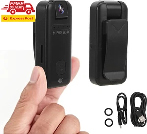 4K Thumb Action Camera, Miniature 4K Motion Camera Sport Camera with Rotating Le - Picture 1 of 9
