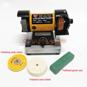 1 PIEZA Torno de banco de velocidad variable Máquina pulidora Motor Pulidora de joyas - Imagen 1 de 2