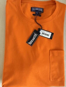 Men's 100% Cotton Comfort Fit T-Shirt in Apricot size XL by Vilebrequin - Picture 1 of 15