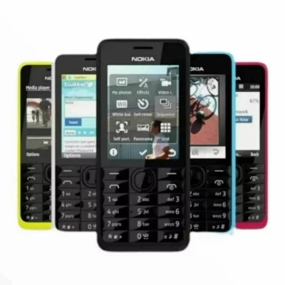 Nokia 301 Mobile Phones Original Unlocked 3MP 2.4' 3G Dual Sim Card - Imagen 1 de 4