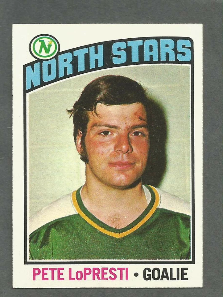 1976-77 Topps Hockey Pete LoPresti #184 Goalie Minnesota North Stars NM/MT - Image 1 of 1