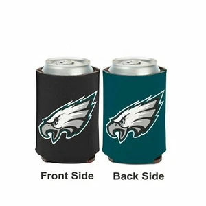 Enfriador de latas Philadelphia Eagles de 2 caras 12 oz con licencia - Imagen 1 de 1