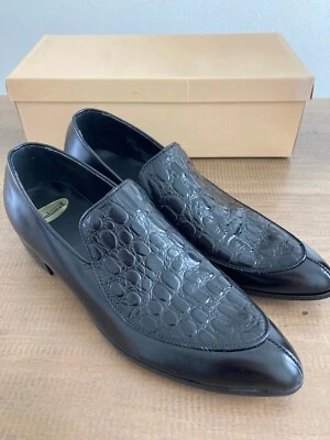 Vintage 1960's Calumet Mens Black Blucher Leather Dress Shoes Size 8 - NOS - Image 1 of 4