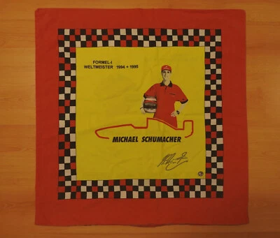Michael Schumacher Formula 1 World Champion 1994 1995 Pillow Case F1 Merchandise - Image 1 of 4