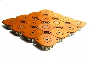 (20 pcs) 9-Pin CINCH USA Wafer Tube Sockets NOS 12AX7 6DJ8 B9A Noval Miniature - Picture 1 of 3