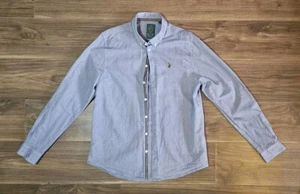 Luke Sports Long Sleeved Shirt Mens Large Blue - Picture 1 of 4