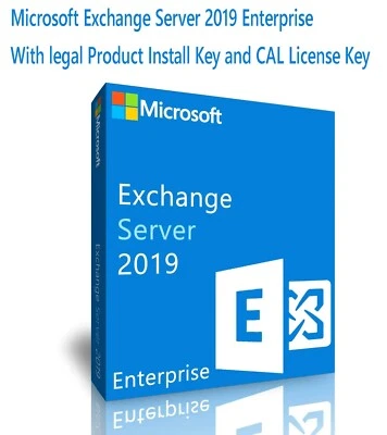Microsoft Exchange Server 2019 Enterprise w 5 CALs. Important Read Description - Image 1 of 3