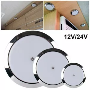 Kamper 12V / 24V Światło do czytania Okrągłe światło kopułkowe LED Lampa dotykowa Lampa sufitowa - Zdjęcie 1 z 15