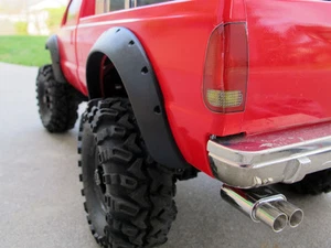 Tamiya RC Toy 1/10 Ford F350 Add-on Black Rubber Fender Flare Guard Protector  - Picture 1 of 7