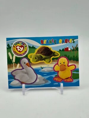 1999 TY Beanie Babies STICKER CARD "Series 3" Gracie Speedy Quackers - Image 1 of 2