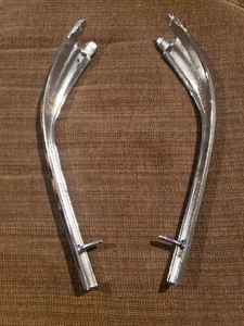 NOS PAIR AMC JAVELIN 1968 1969 VINYL TOP REAR FENDER EXTENSION TRIM PIECES MLDGS - Picture 1 of 8