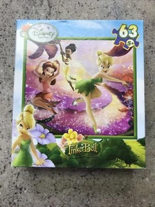 New & Sealed Disney Fairies TinkerBell Jigsaw Puzzle 63 Pieces Multicolors Cute! - Picture 1 of 8