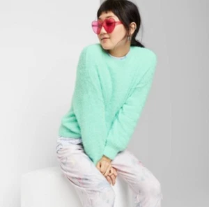 Women's Crewneck Fuzzy Sweater - Wild Fable - J407 - Picture 1 of 3