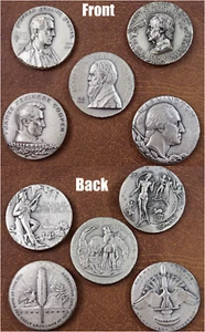 Set Of Medallic Art Co. Great Americans NY Univ. .999 Fine Silver Coins 10.68 Oz - Picture 1 of 10