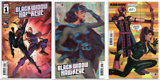 Black Widow & Hawkeye #1 MAIN Cover A C D Set LOT Artgerm TRADE Hughes 2024