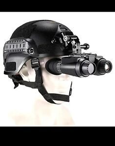 Dual Eye 3D View Helmet Mounted 4K Head Night Vision Binoculars Full Darkness
