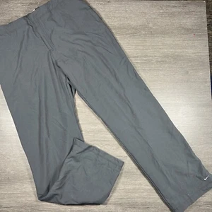 Men’s Nike Dri-Fit Athletic Mesh Lined Gray Front Zip Pants Sz Large 12/14 - Picture 1 of 7