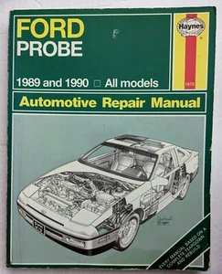 Haynes Repair Manual 1670 Ford Probe 1989-1990 All Models Teardown Rebuild Guide - Picture 1 of 2