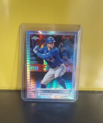 George Springer Silver Prism Refractor Parallel 2022 Topps Chrome - Image 1 of 2