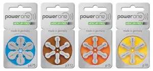 PowerOne Hörgerätebatterie Hörgerät Batterien ZL 10, ZL 13, ZL 312, ZL 675 - Bild 1 von 5