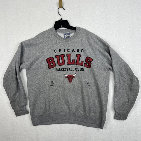 Vintage Lee Sport Chicago Bulls NBA Crewneck Sweatshirt Size XL Gray Cover