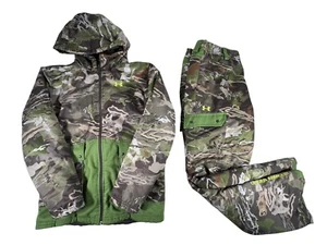 Under Armour Insulated Set YXL- Men’s S Green Camouflage Jacket & Pants Polartec - Picture 1 of 20