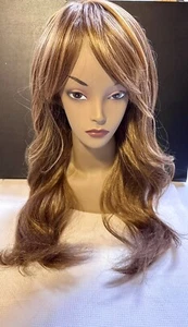 Vivica A. Fox Pure stretch cap 100% Modacrylic blonde Brown Layered straight Wig - Bild 1 von 8