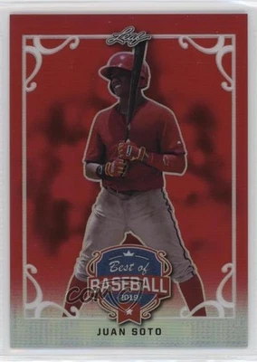 2019 Leaf Best of Baseball Red /5 Juan Soto #BB-06 - Image 1 of 2