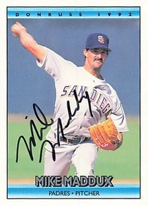 1992 Donruss #450 Mike Maddux Padres Signed Auto *L317 - Picture 1 of 2