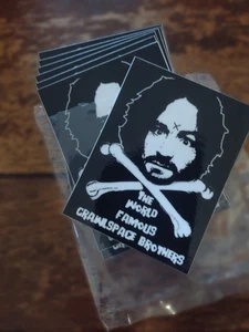 TWFCB The World Famous Crawlspace Brothers Charles Manson Sticker - Bild 1 von 3
