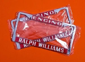Set of 2 Vintage Ralph Williams Encino new license plate frames - Bild 1 von 4