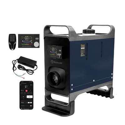 Calefacción de aire diésel calefacción auxiliar 12V 8KW para camión autocaravana APP con adaptador 230V - Imagen 1 de 4